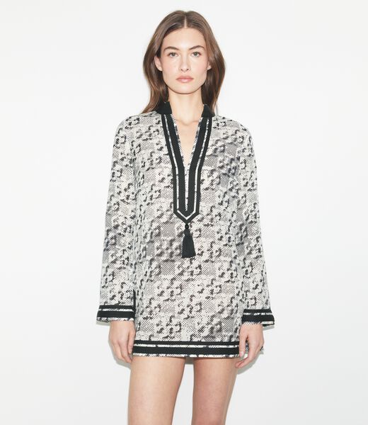 tory burch silk tory tunic