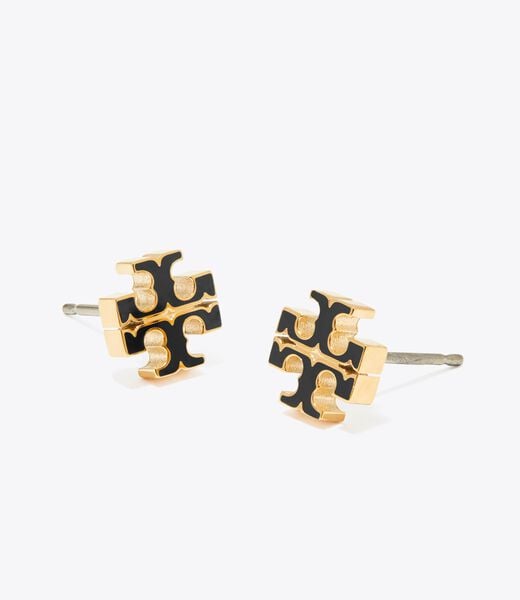 Small Icon Enamel Stud Earrings tory burch small icon enamel stud earrings