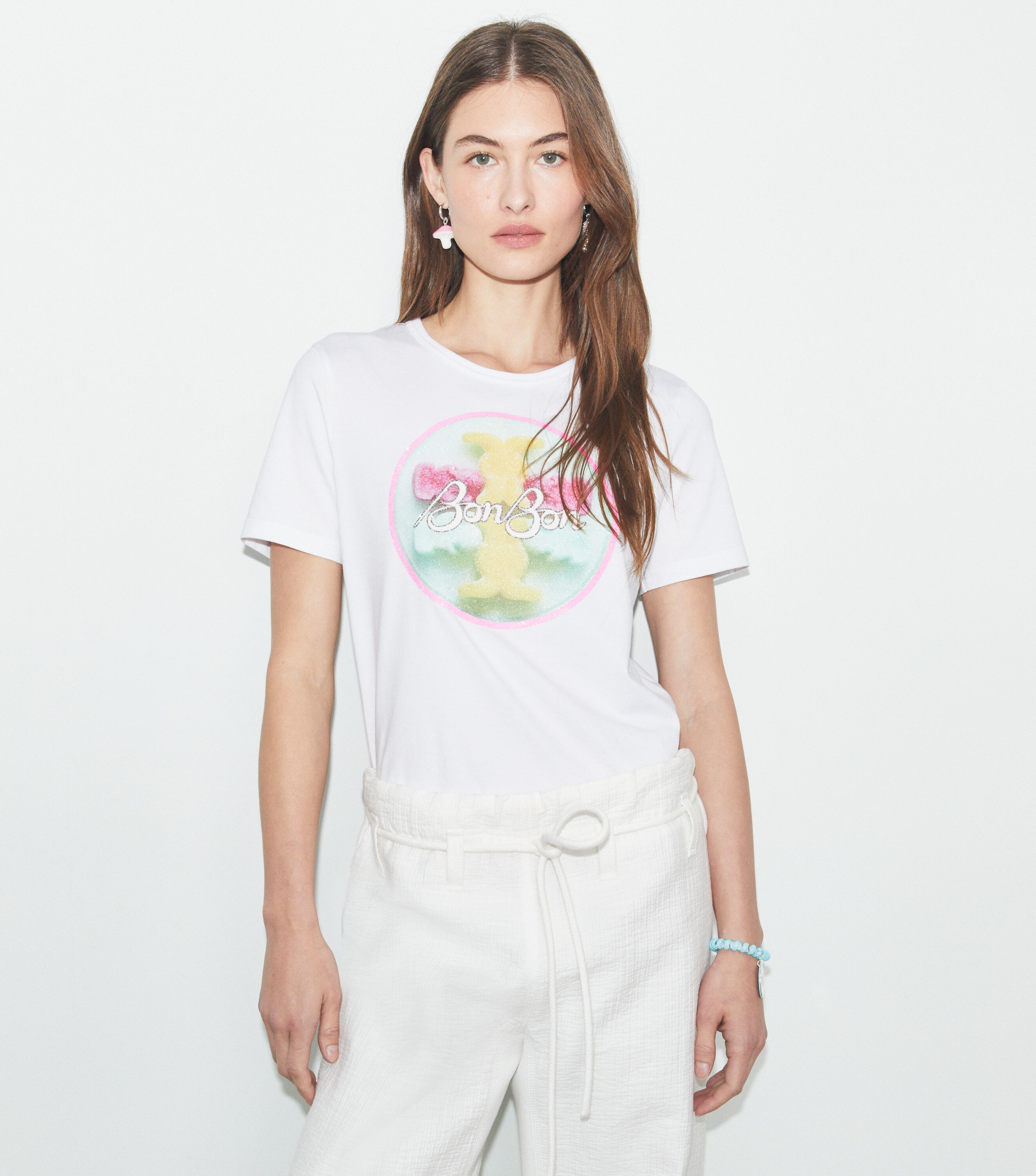 TORY BURCH トリーバーチ Le Marais 馬柄プリントTシャツ