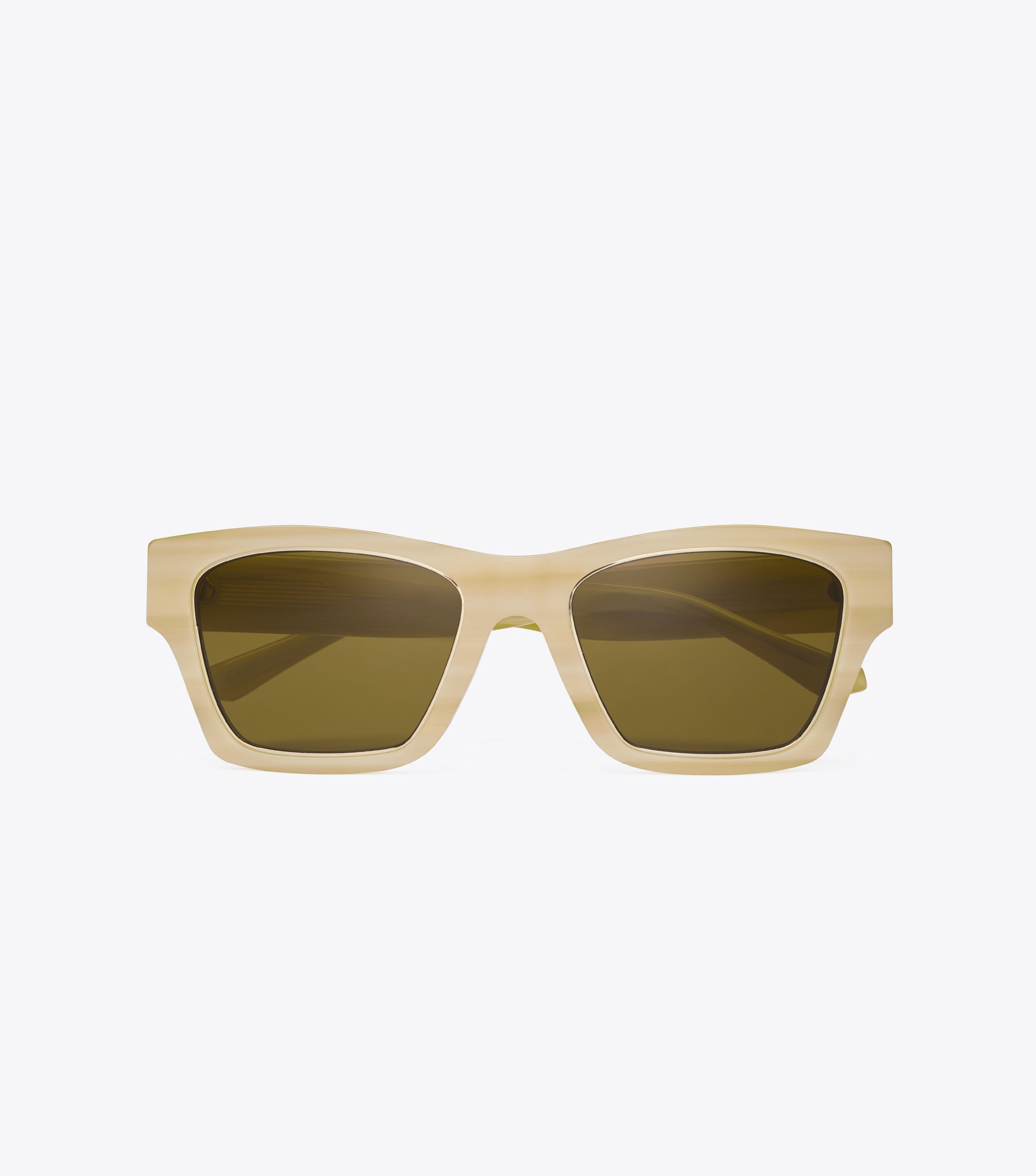 Trace Sunglasses, Ivory Horn/ Solid Olive | Tory Burch UAE