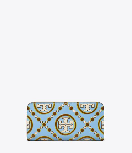 T Monogram Contrast Embossed Zip Slim Wallet tory burch t monogram contrast embossed zip slim wallet