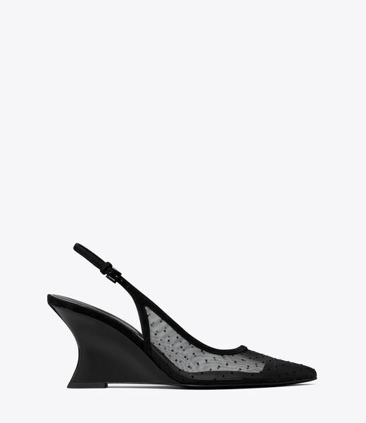 tory burch double t buckle wedge