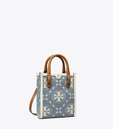 Mini T Monogram Denim Tote