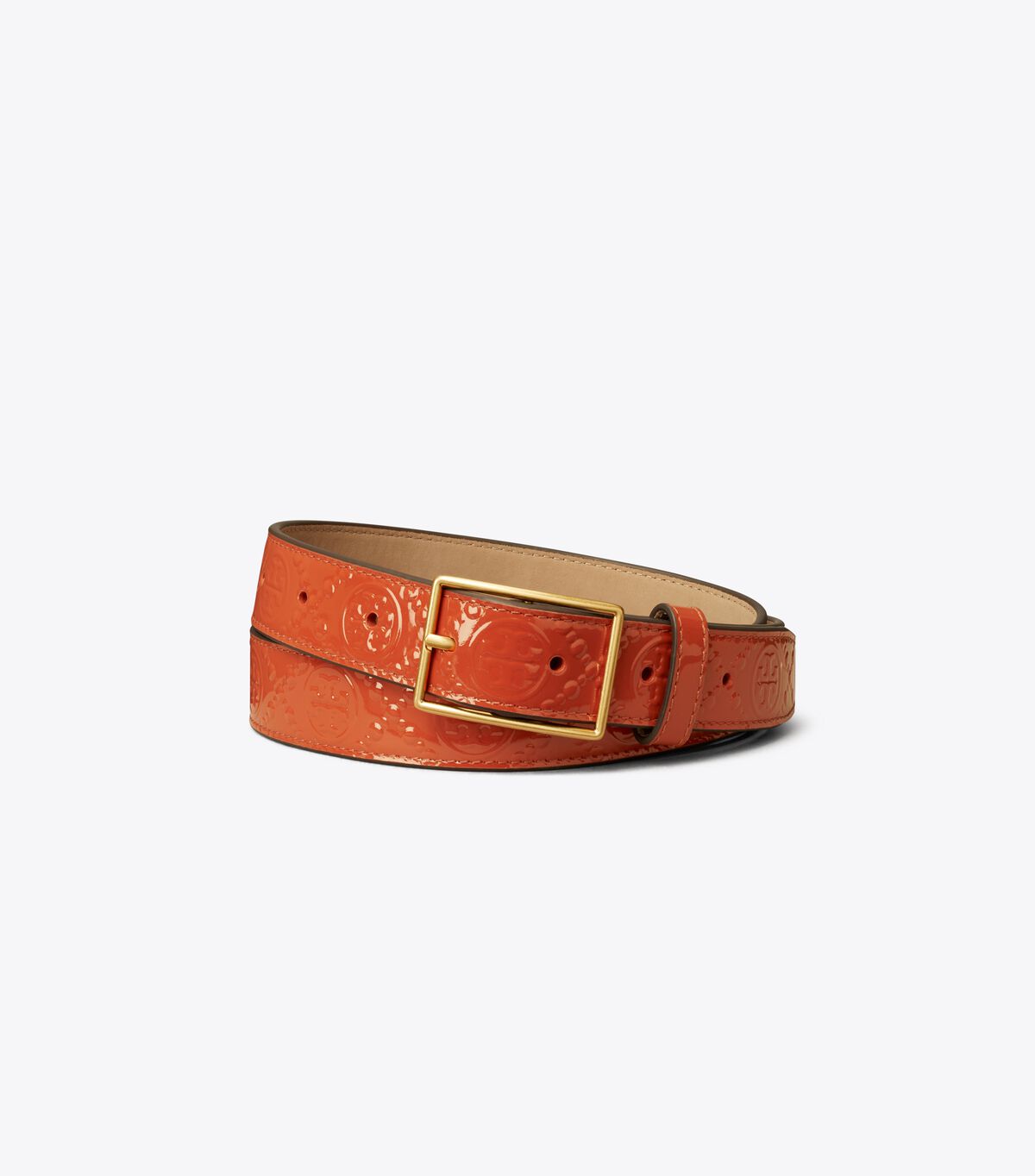 tory burch 1 t monogram patent belt
