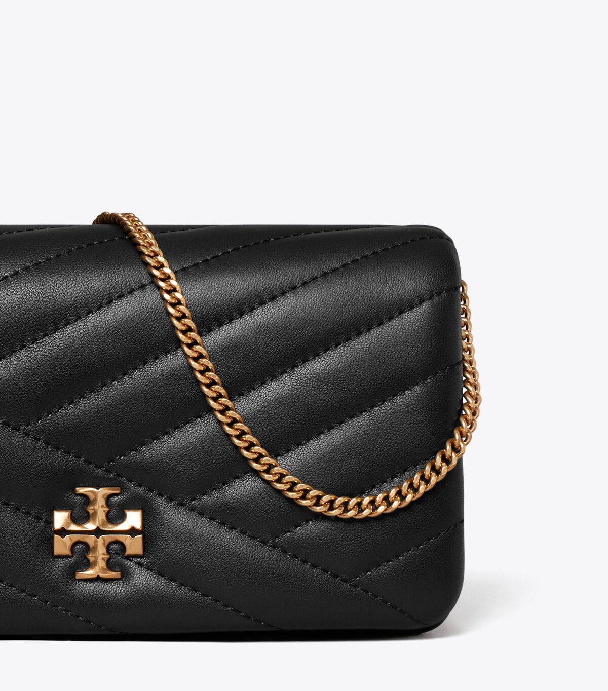 tory burch kira chevron chain wallet
