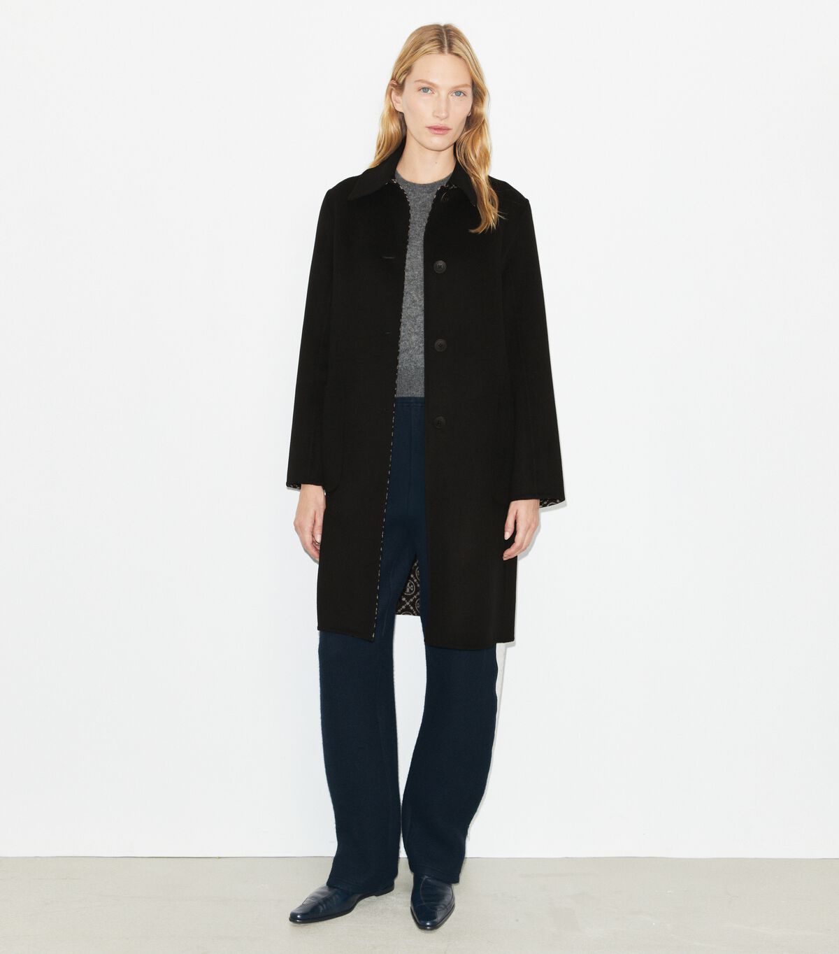 T Monogram Jacquard Wool Coat tory burch t monogram jacquard wool coat