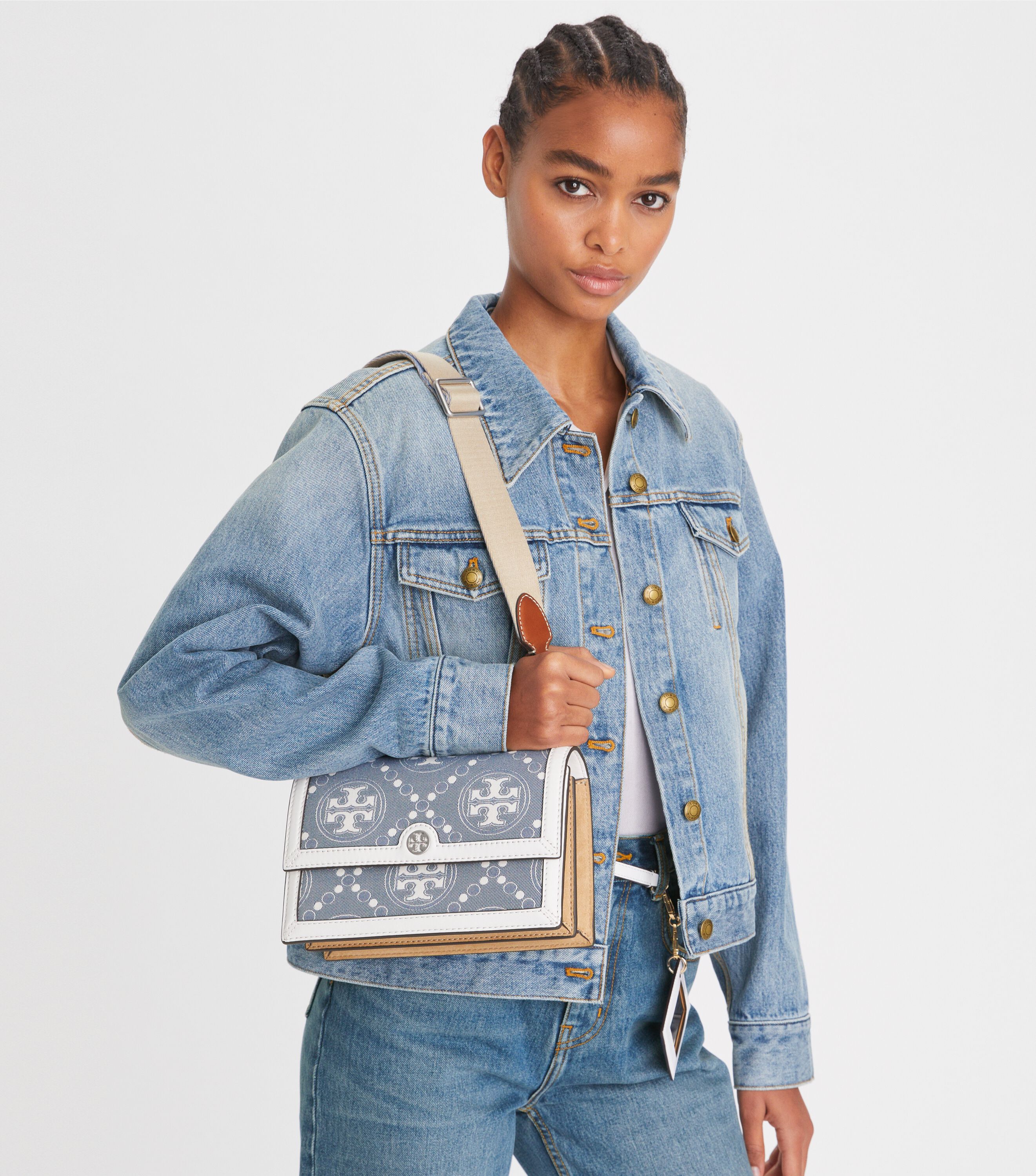 Tory burch denim best sale bag