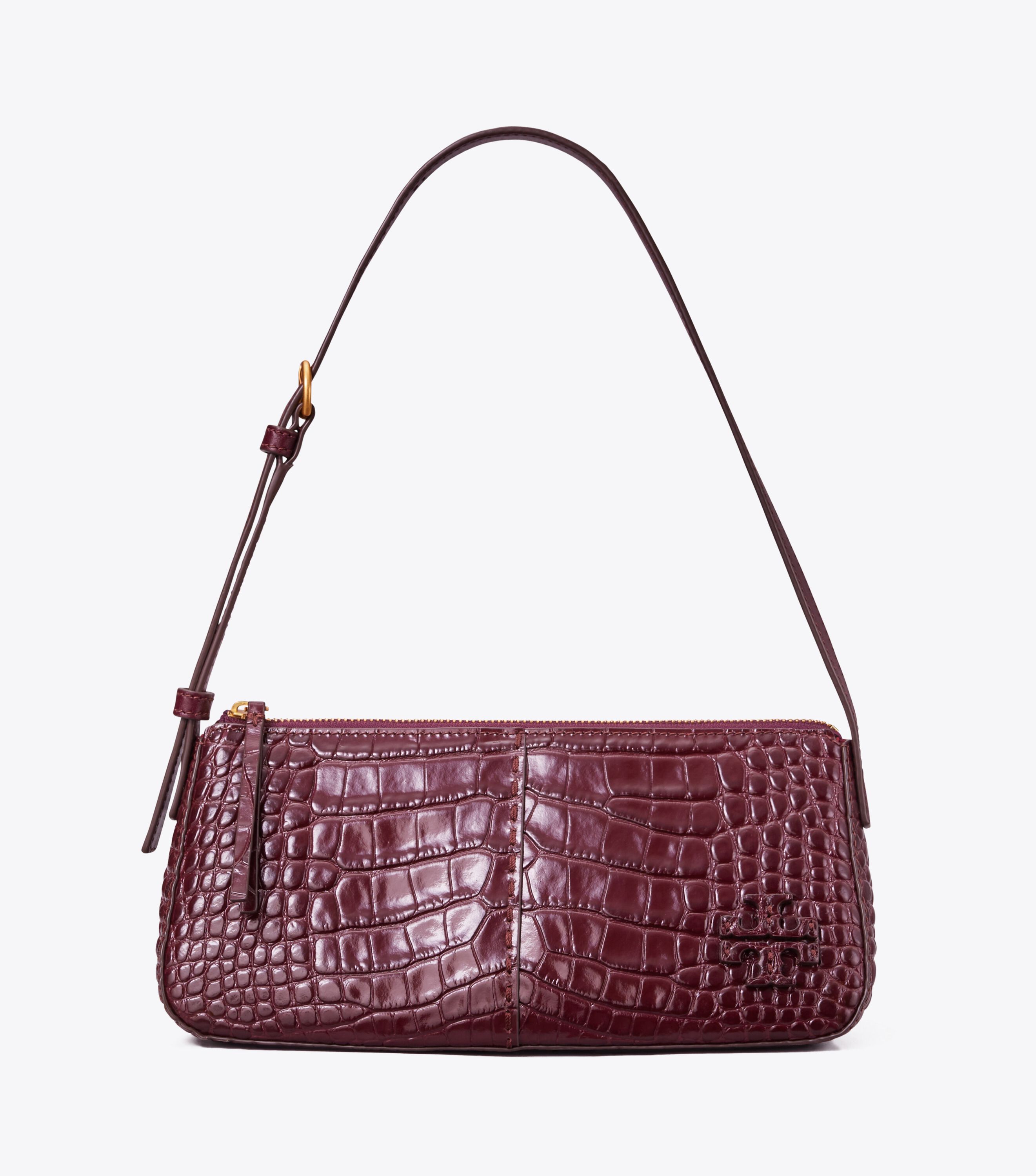Tory burch mcgraw embossed satchel top