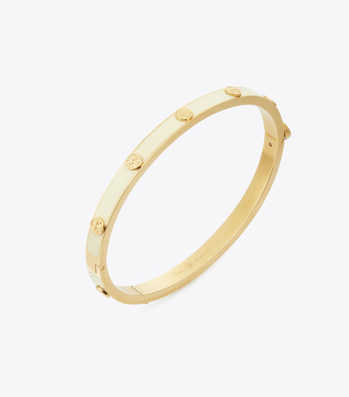 tory burch miller stud enamel 5mm hinge bracelet