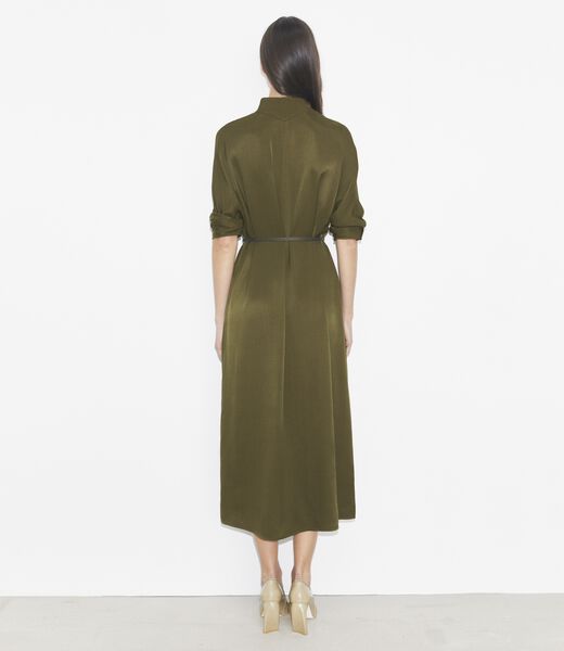 tory burch satin shirtdress