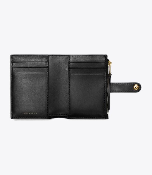 tory burch t monogram leather bi fold wallet