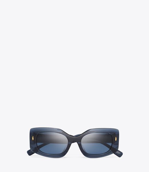 tory burch miller pushed rectangle sunglasses