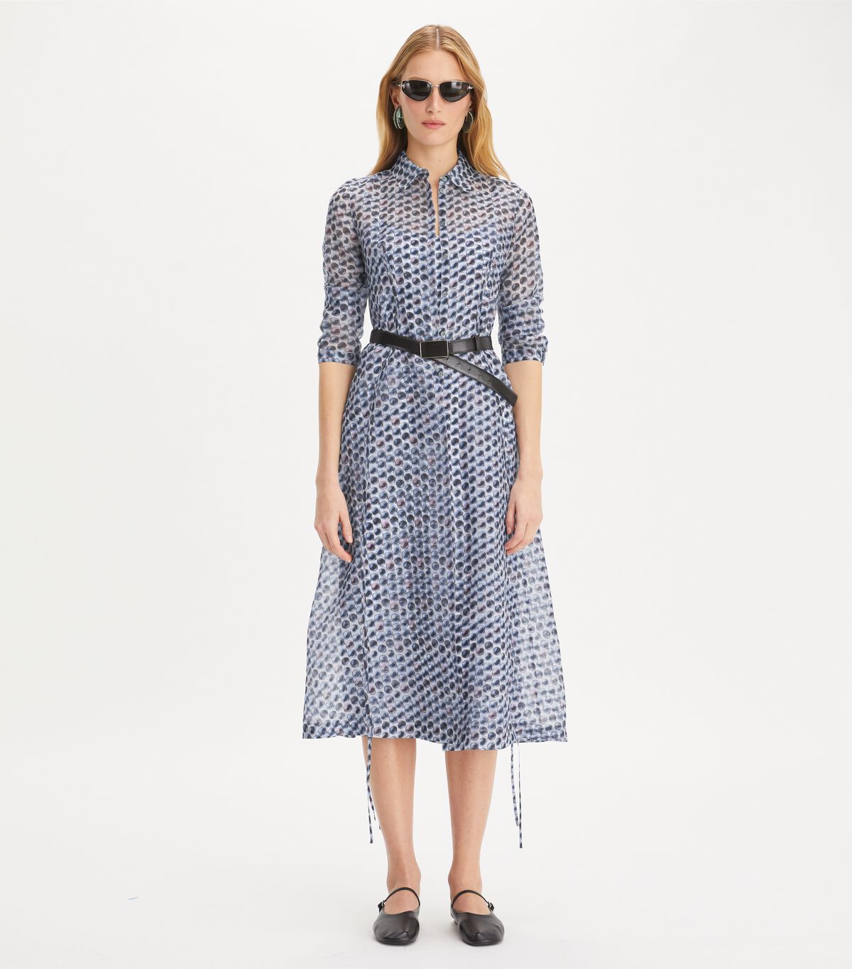 tory burch silk organza shirtdress