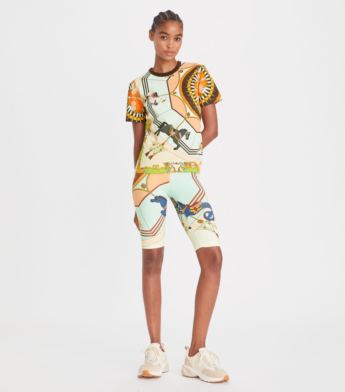tory burch printed t shirt