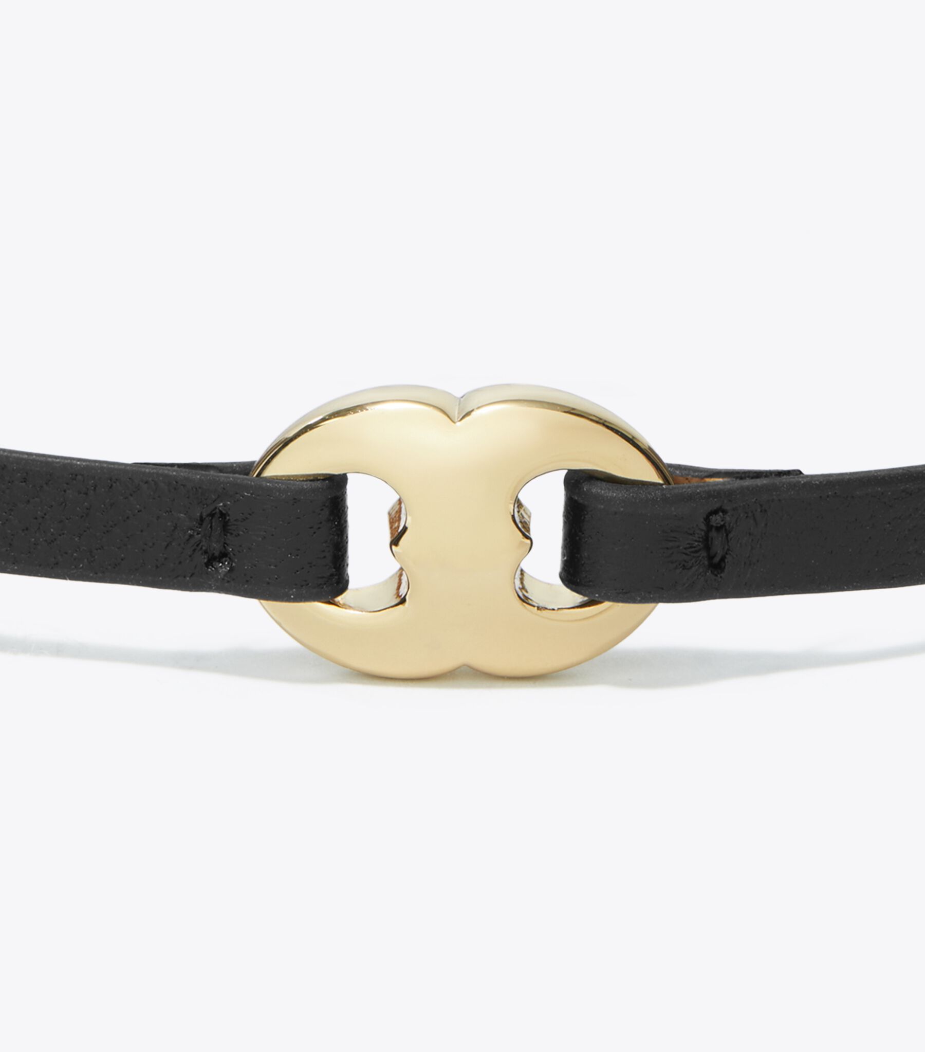 Tory Burch Gemini Brass Buckle Leather Belt Small Tory Leather Classic Bridle Leather Belt 1″ Brass Buckle  main image 3