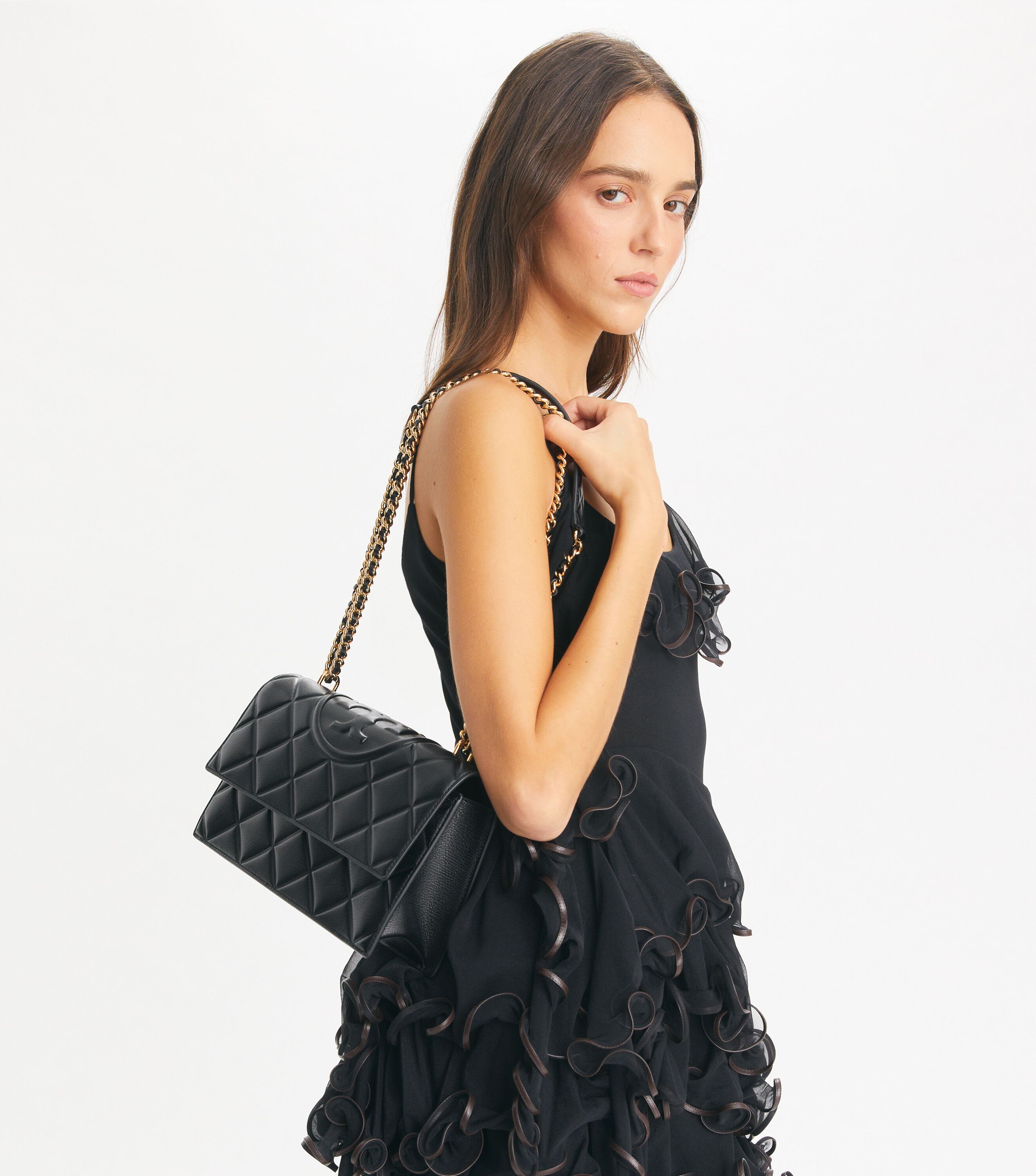 Tory burch medium fleming bag deals