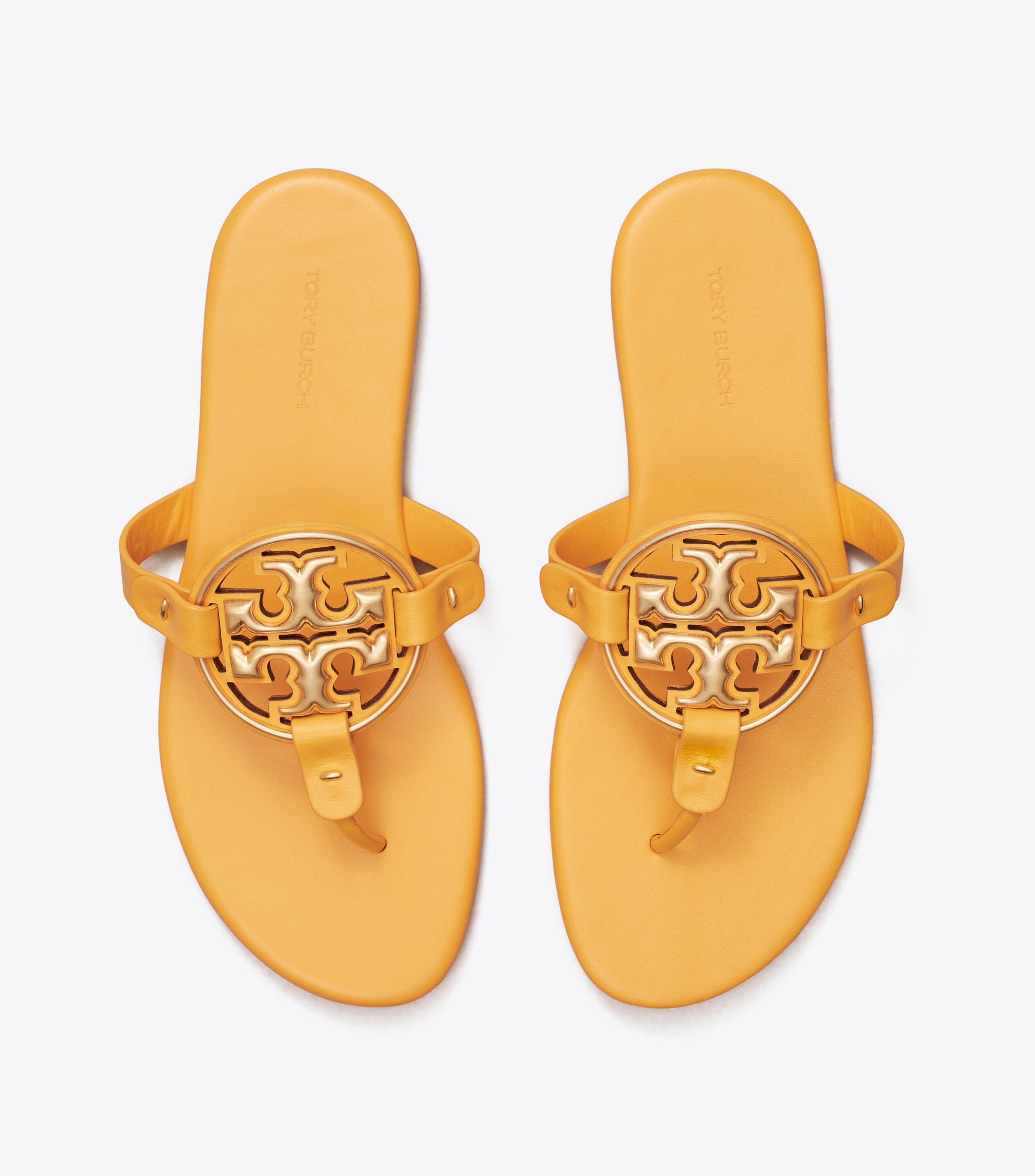 Yellow tory burch best sale miller sandals