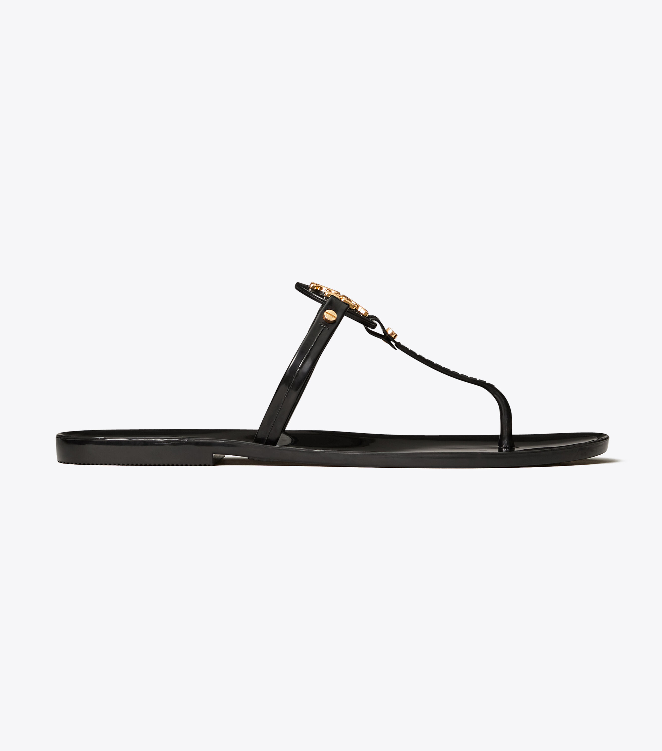 Tory burch jelly sandals black cheap