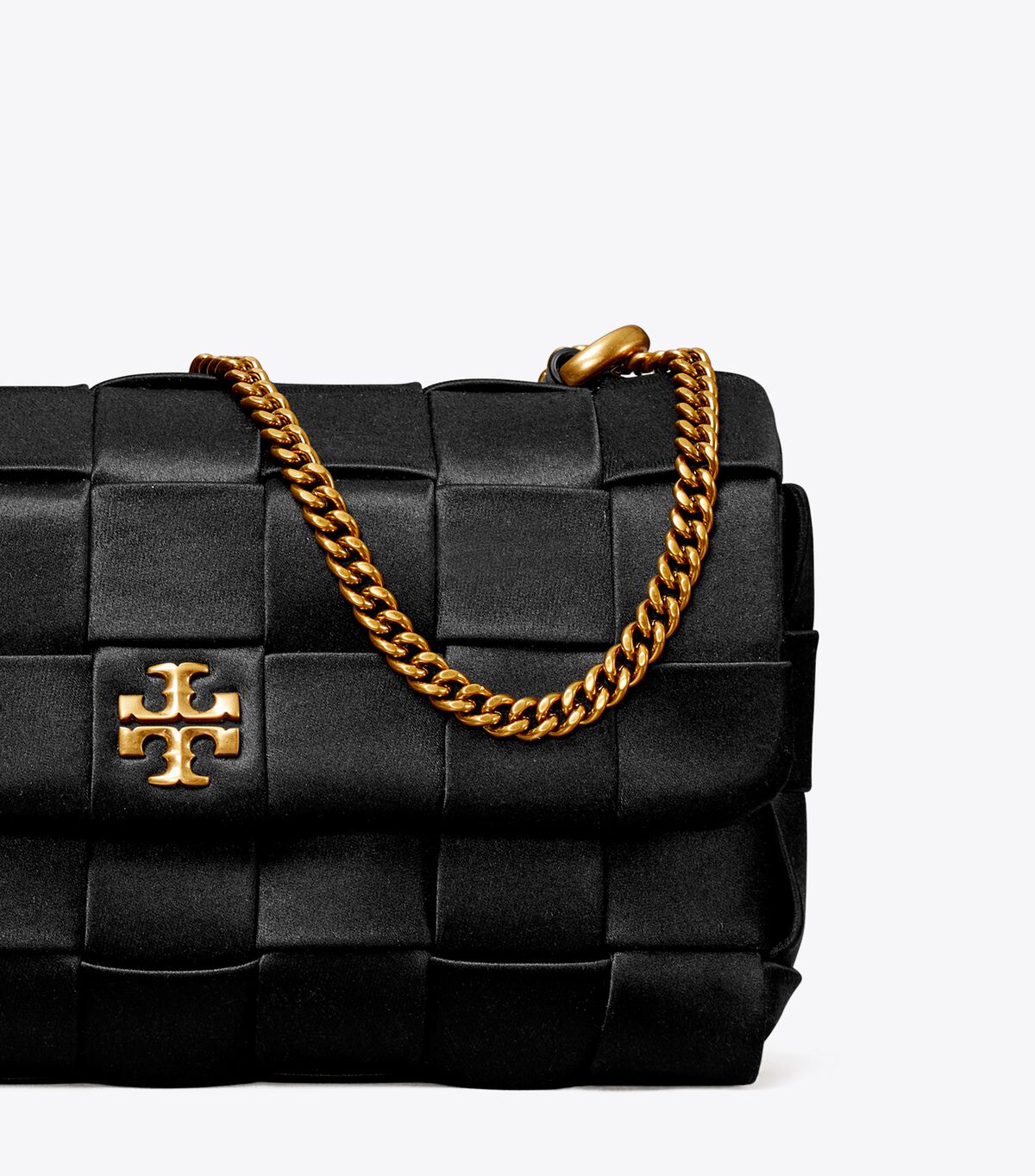 tory burch mini kira woven flap bag