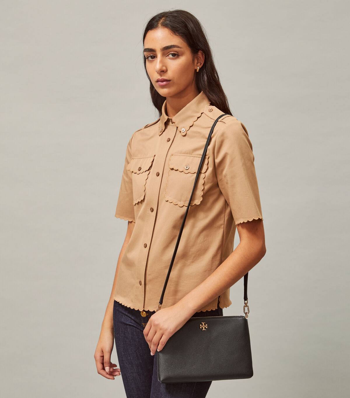 tory burch mercer pebbled zip crossbody
