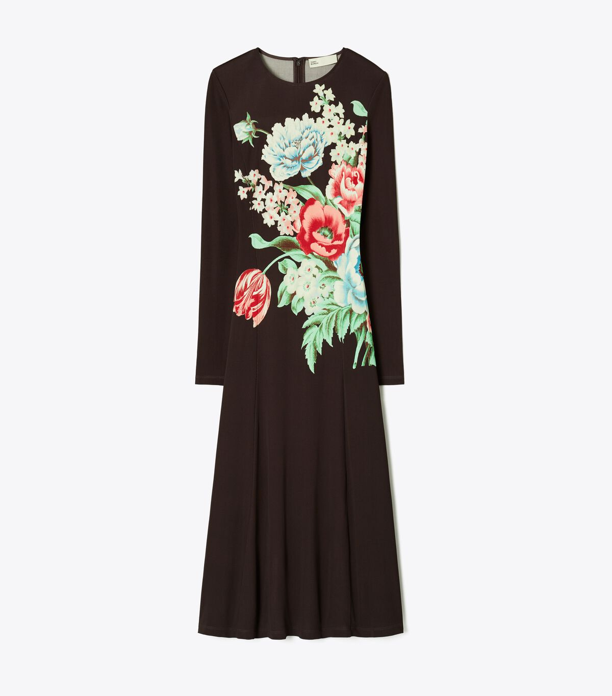 tory burch فستان جيرسي مطبوع