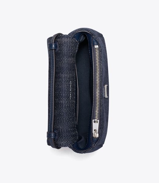 tory burch mini charlie denim top handle crossbody