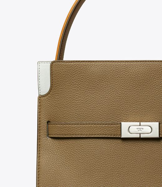 tory burch small lee radziwill pebbled double bag