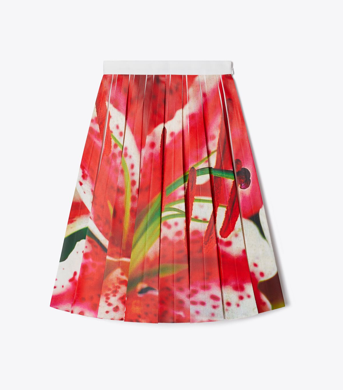 tory burch printed twill skirt