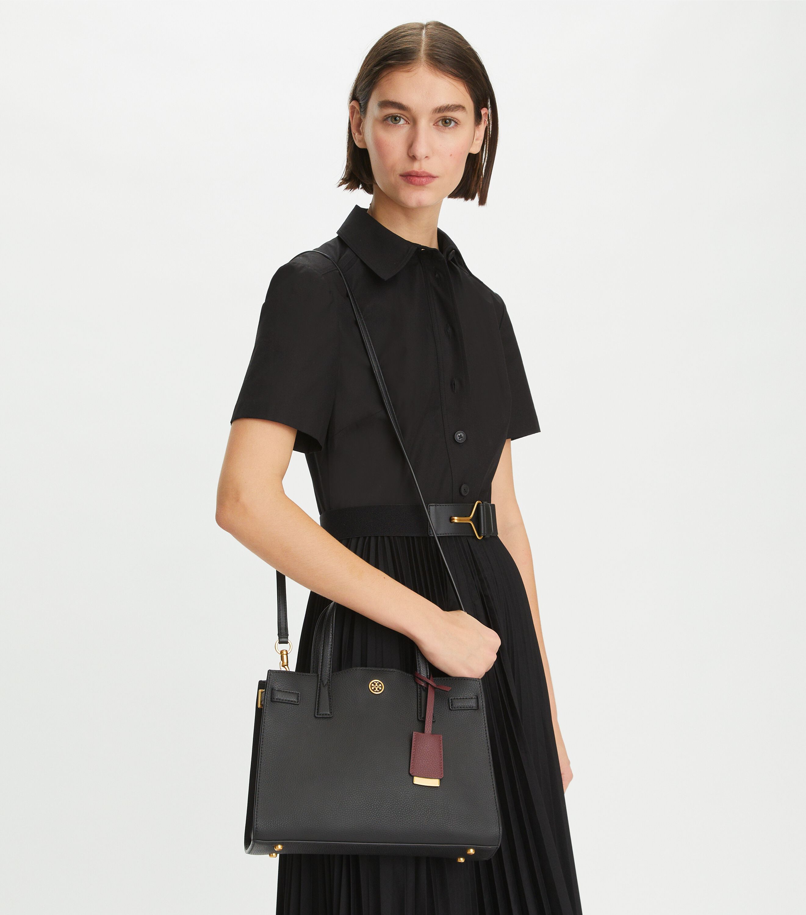Tory burch robinson satchel best sale
