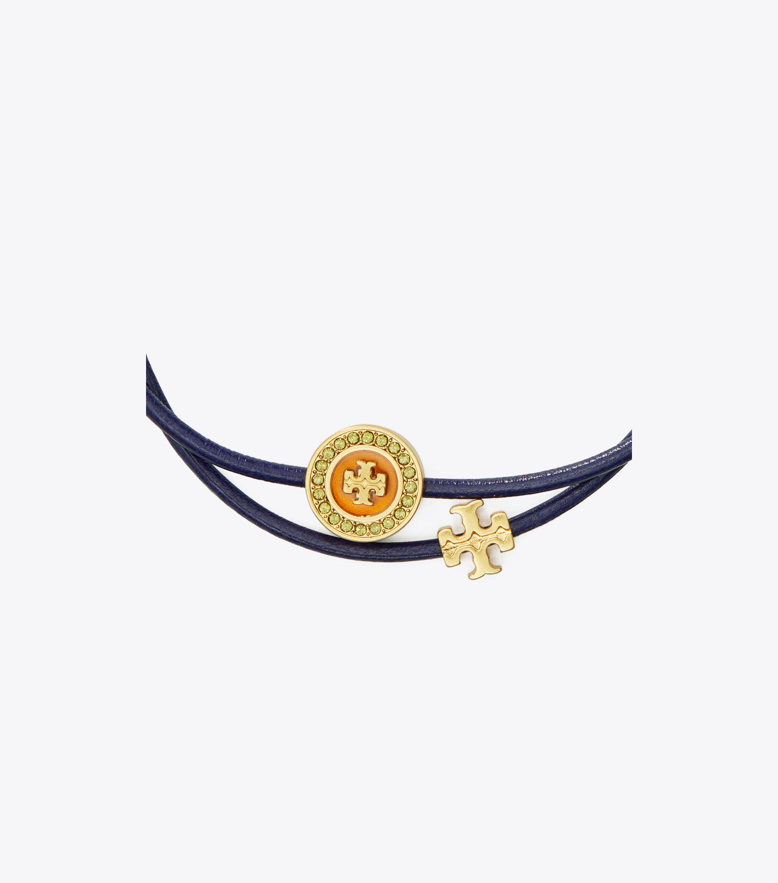 Tory burch enamel logo slider bracelet 2025