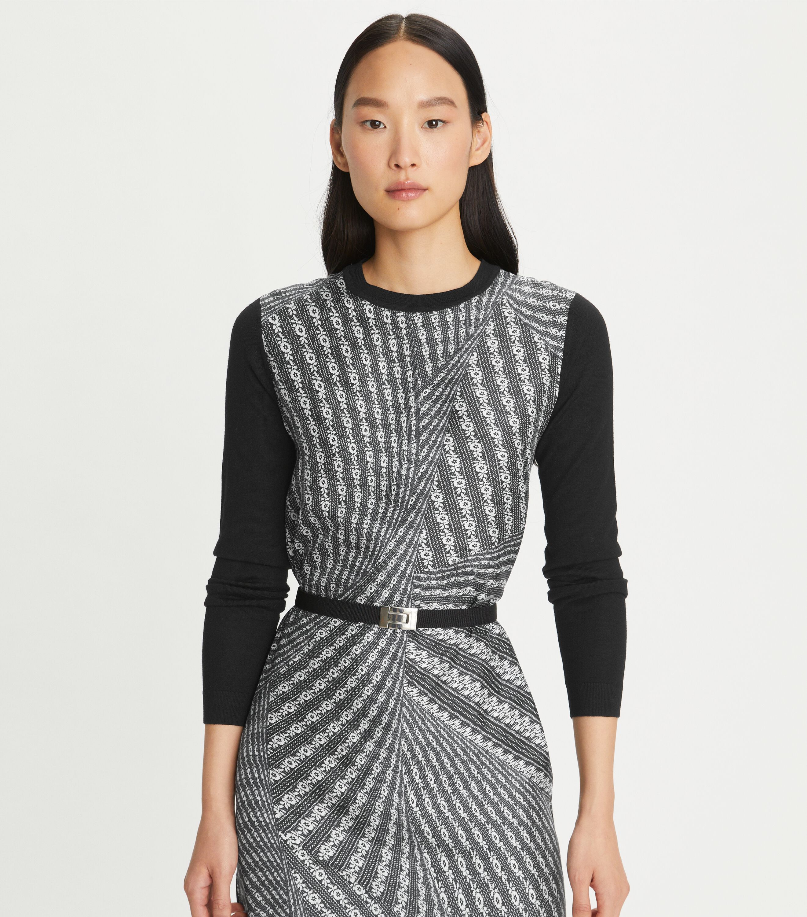 Tory burch silk front sweater dress discount