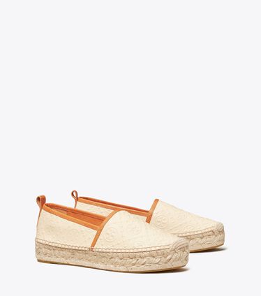 T Monogram Platform Espadrille