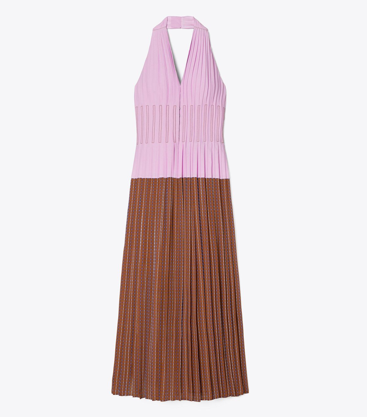 Halter Pleated Dress