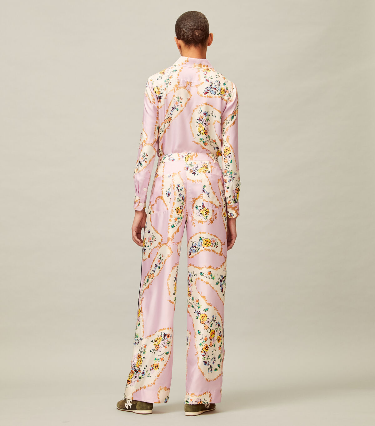 tory burch silk cargo pant