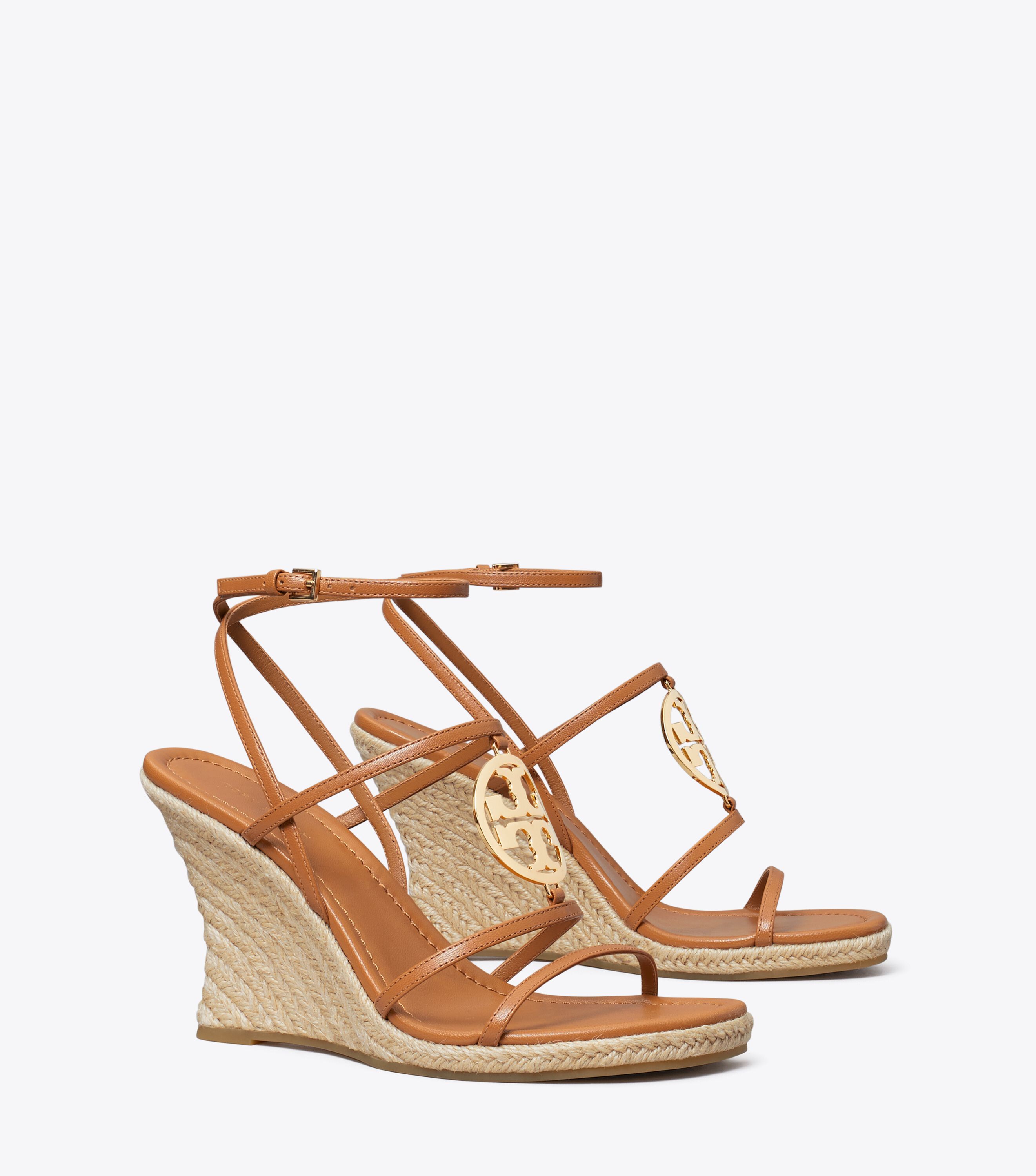 Tory burch clearance nude wedges