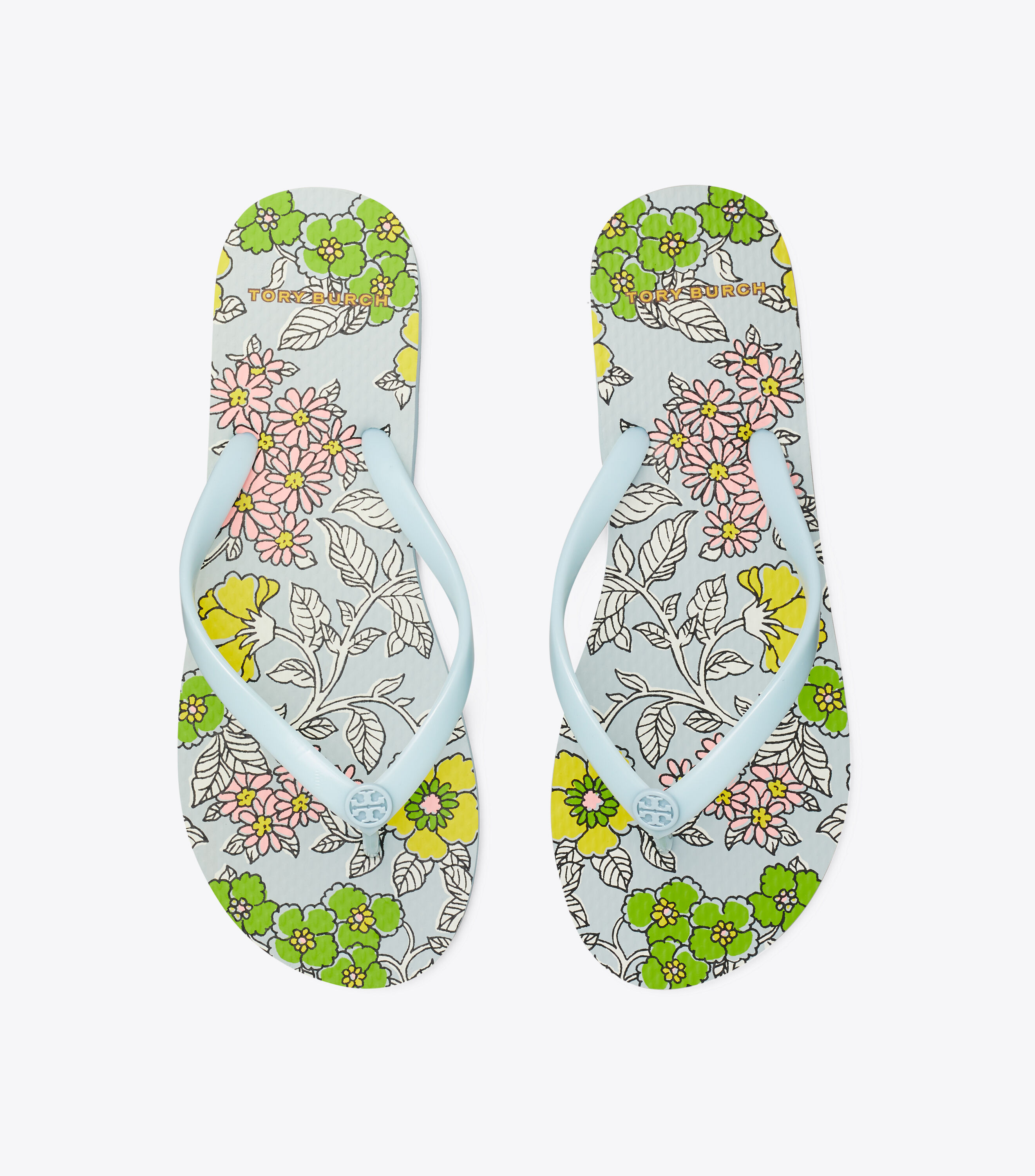 Tory burch printed thin flip new arrivals flop