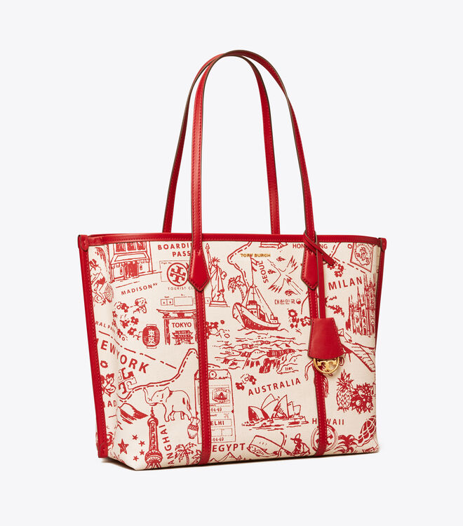 PERRY PRINTED CANVAS TRIPLE-COMPARTMENT TOTE | 920 | Totes | Tory Burch  Navigation | Tory Burch