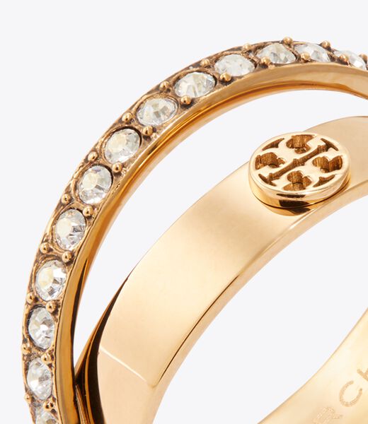 tory burch icon pav   double ring
