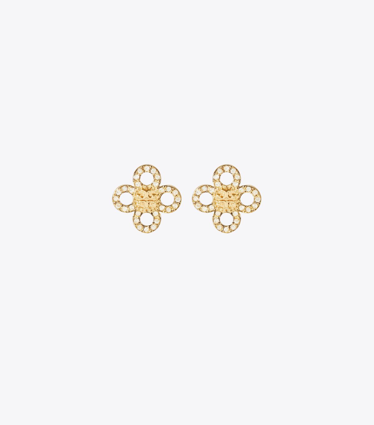 tory burch small kira clover pave stud