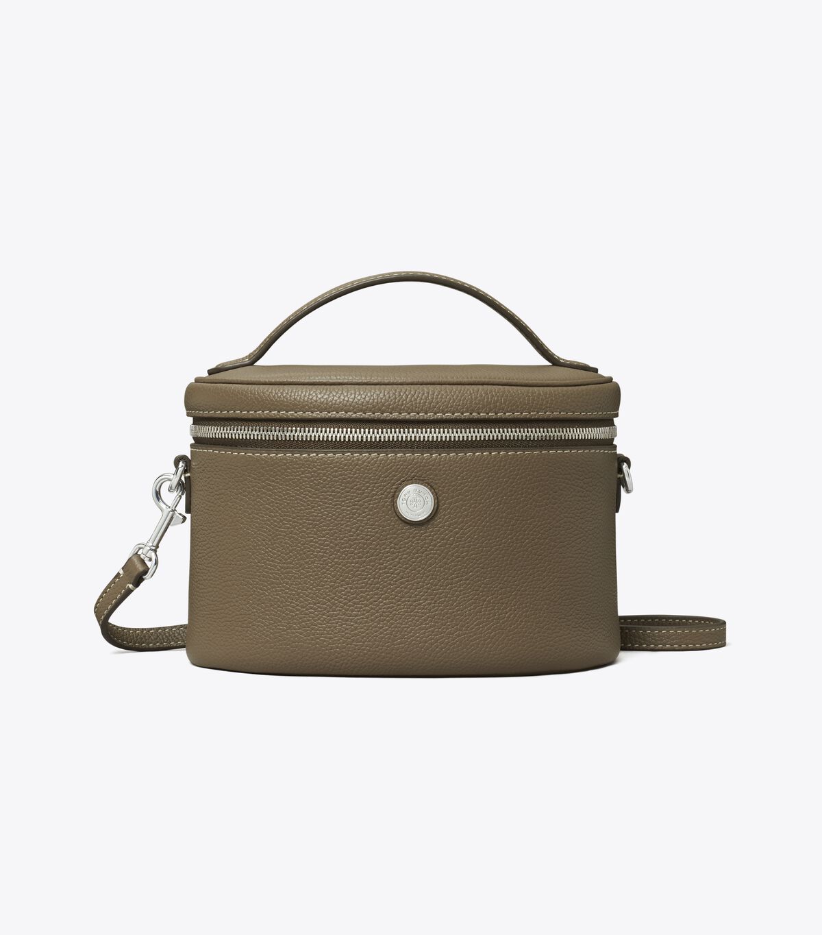 حقيبة مستحضرات تجميل ناعمة ومرصعة بالحصى tory burch حقيبة مستحضرات تجميل ناعمة ومرصعة بالحصى