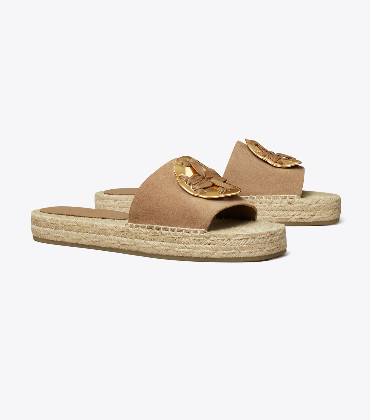 Woven Double T Espadrille Slide