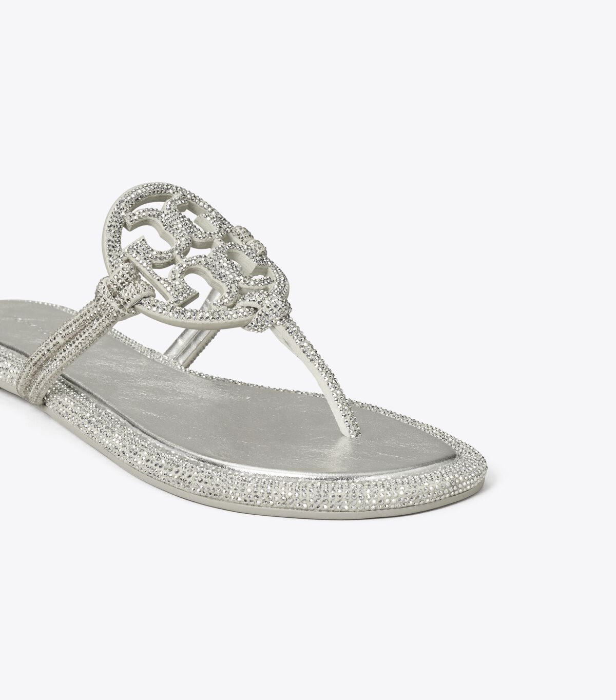 tory burch صندل ميلر بعقدة مرصعة