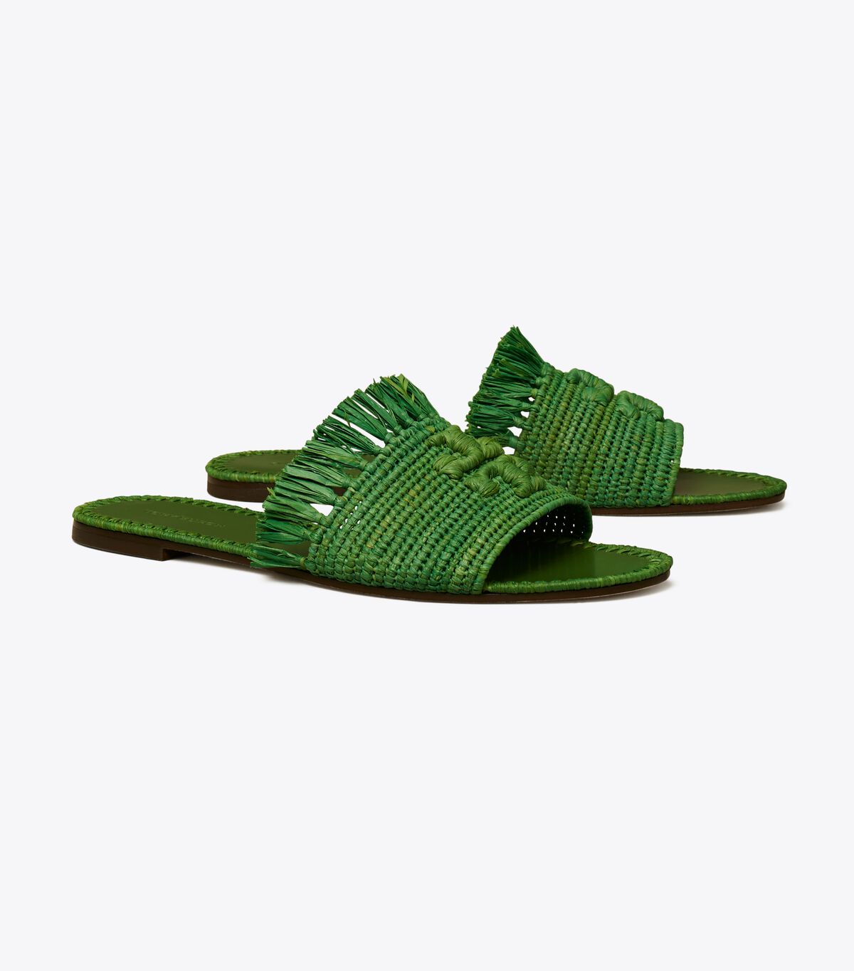 tory burch eleanor raffia slide