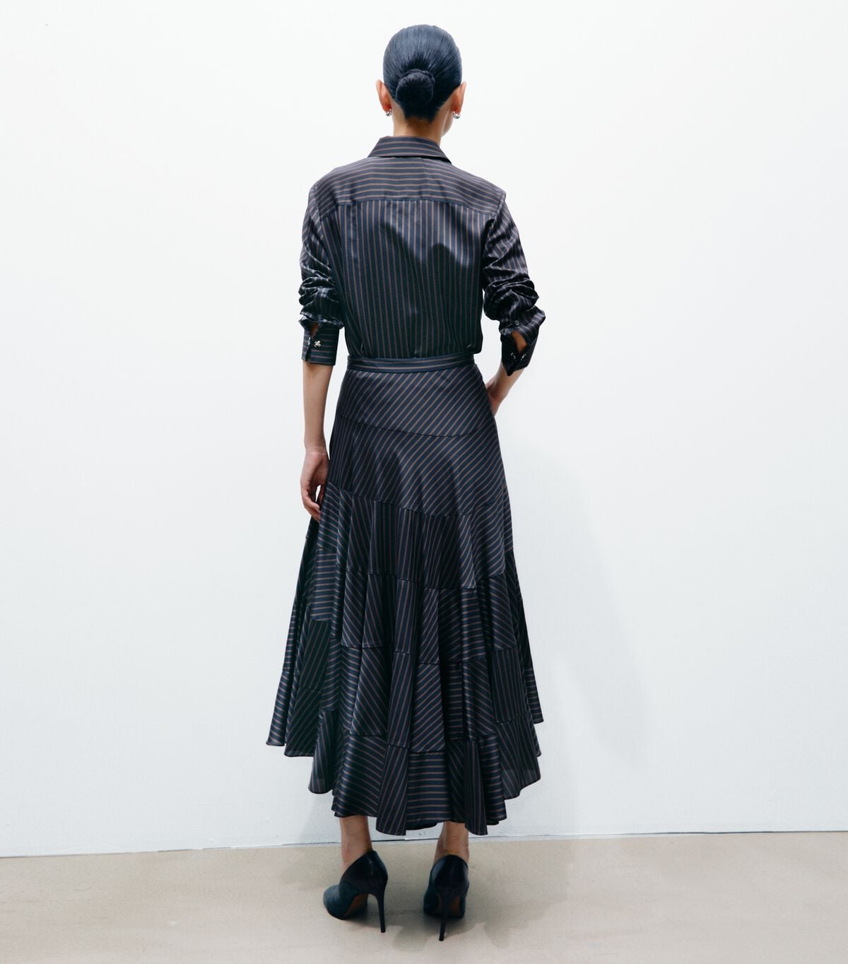 Flared Viscose Skirt tory burch flared viscose skirt