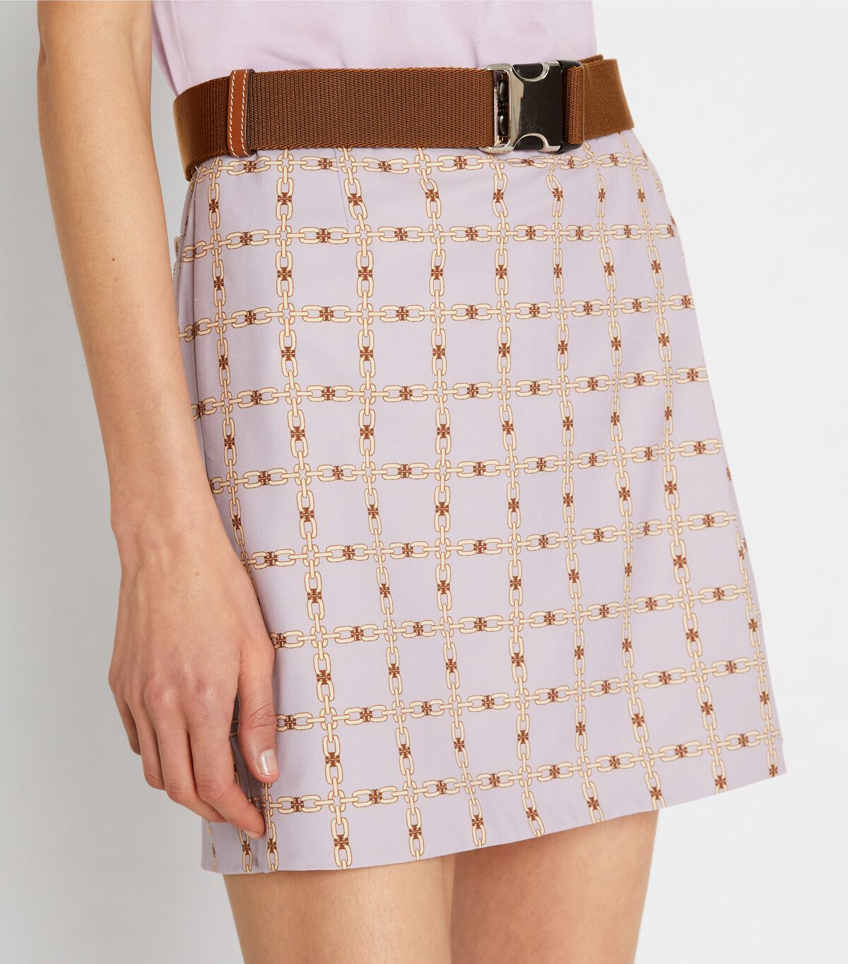 tory burch printed wrap skort