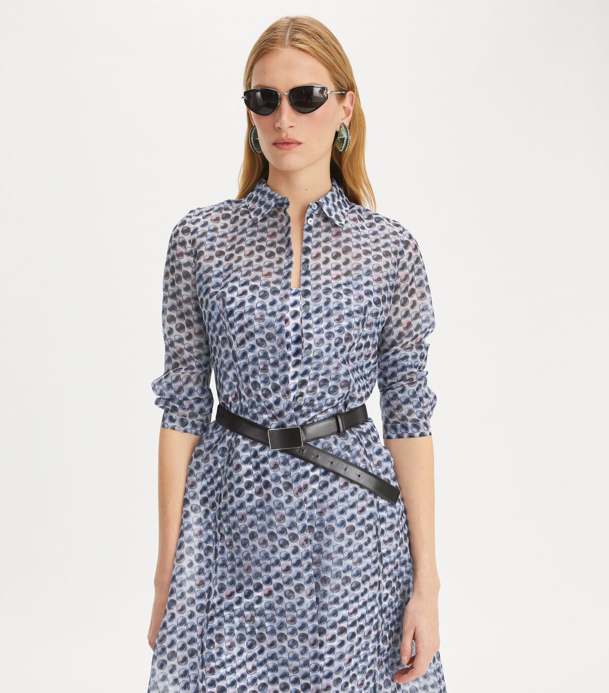 tory burch silk organza shirtdress