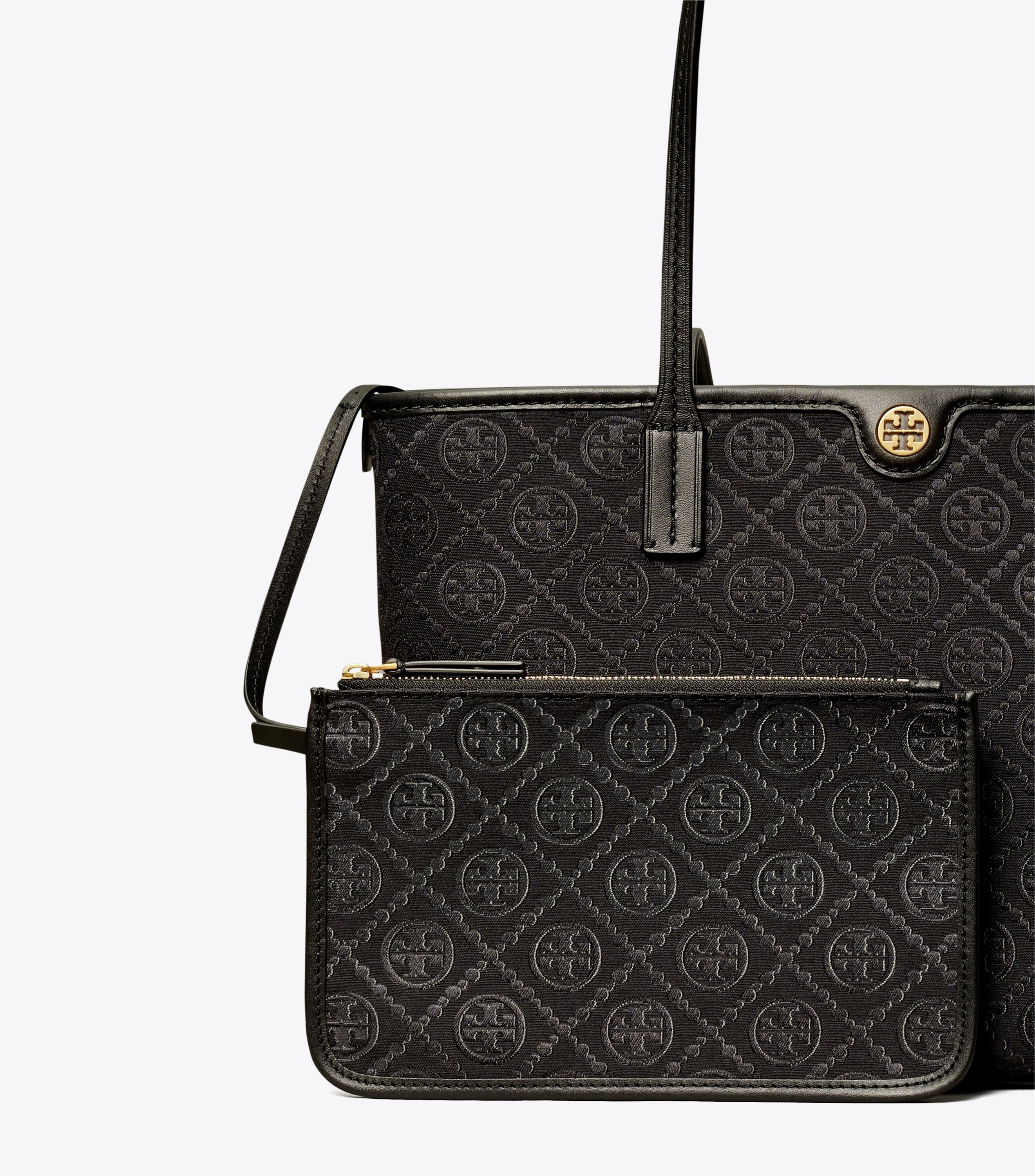 TORY BURCH｜TOTEBAGS (ELLA SMALL TOTE (88578-001)) T Monogram Embossed Small East-West Tote: Women's Designer
