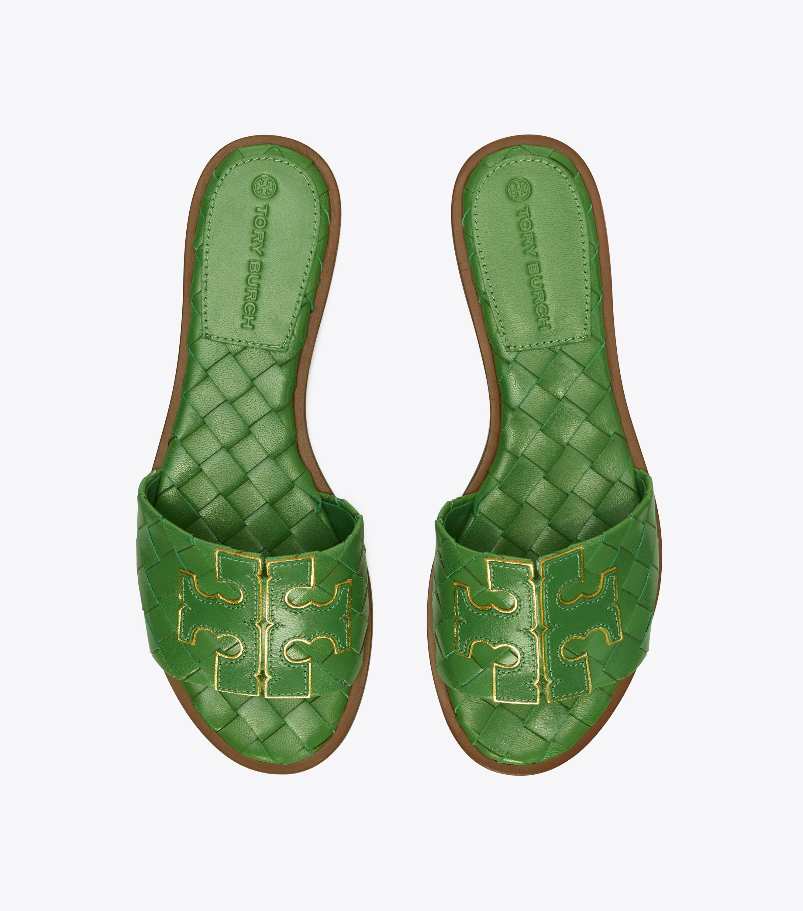 Ines Woven Slide Extended Width Tory Burch