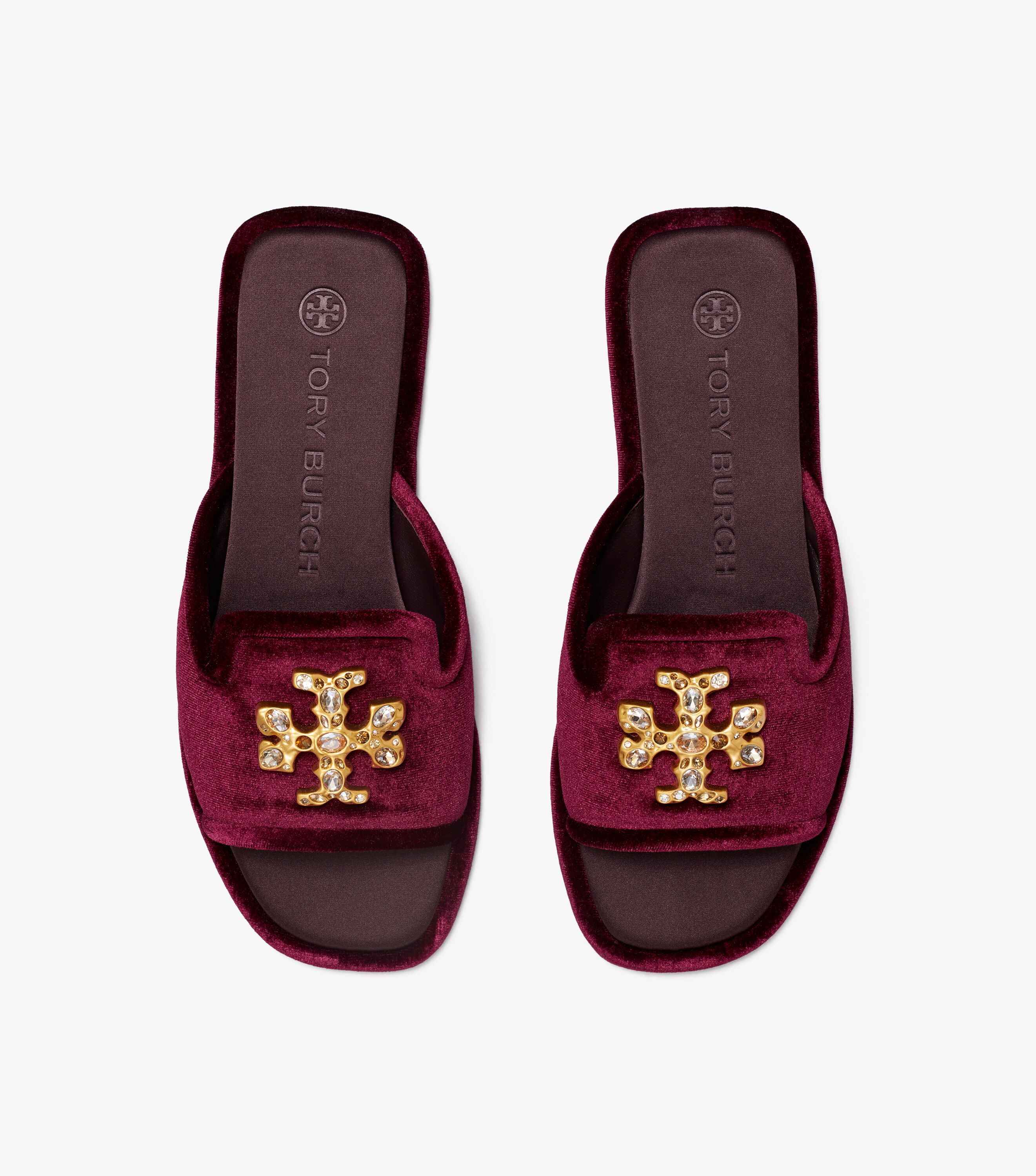 Jeweled tory top burch sandals