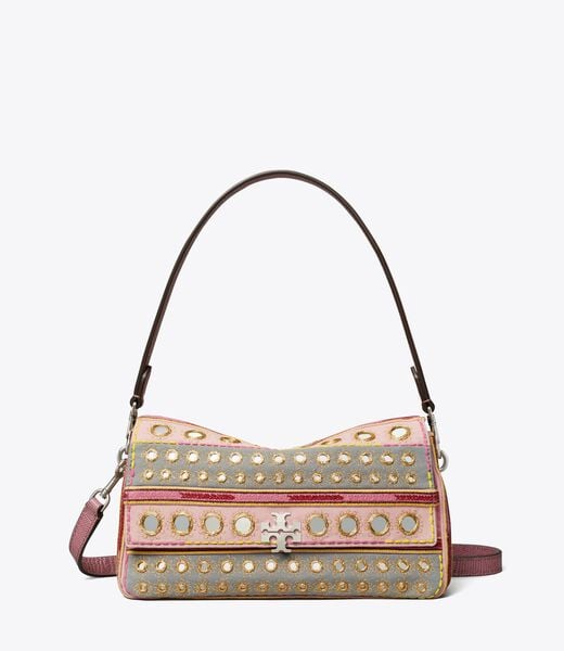 Small Charlie Embellished Shoulder Bag tory burch small charlie embellished shoulder bag